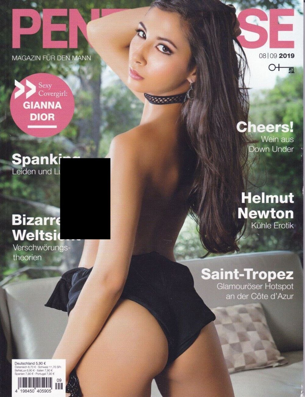 Penthouse Rivista Germania 2019-08+09 Gianna Dior Helmut Newton Edizione originale