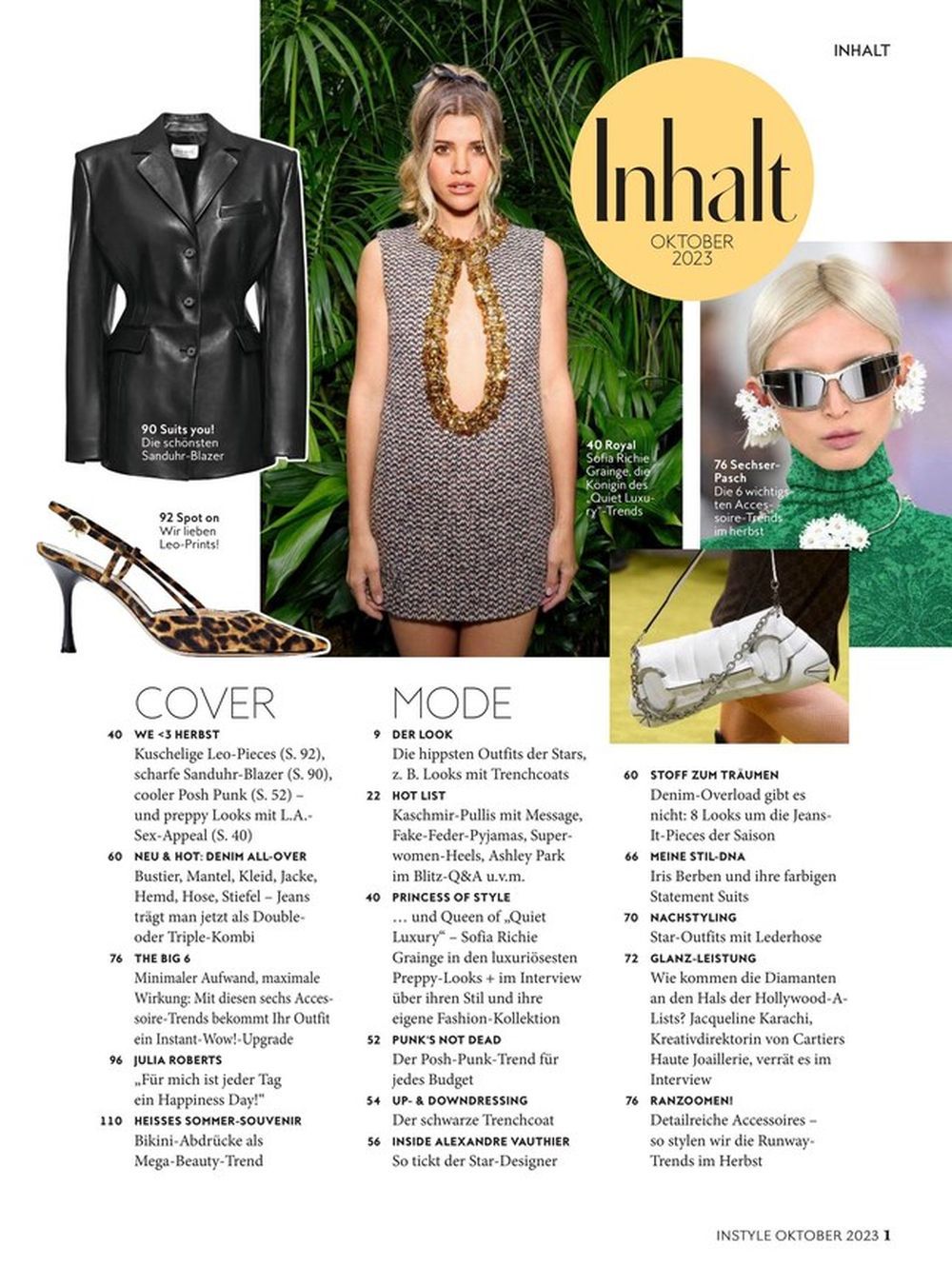 InStyle Magazin Deutschland 2023-10 Julia Roberts Charlize Theron