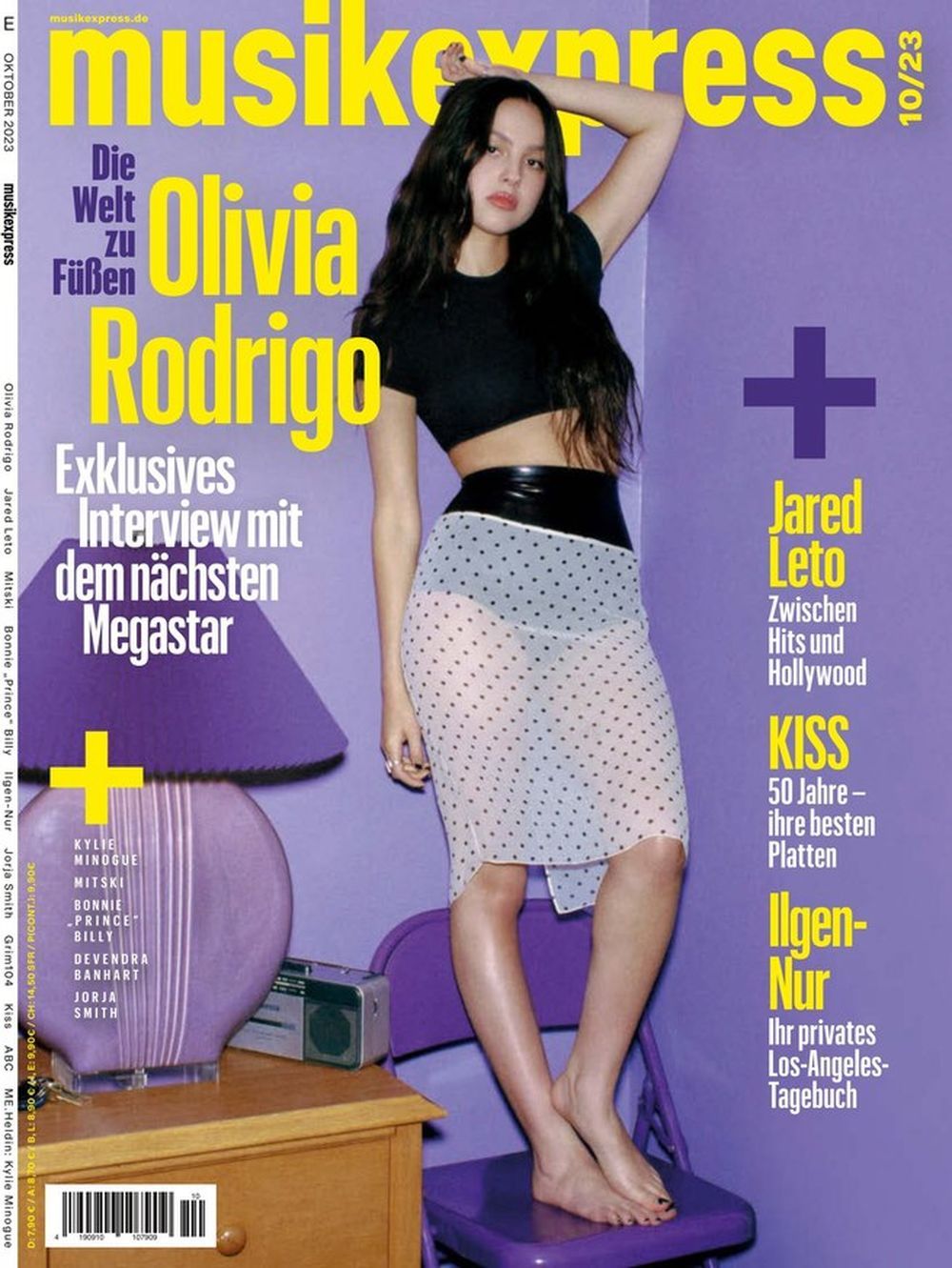 Musikexpress Magazin Deutschland 2023-10 Olivia Rodrigo Jared Leto Kiss