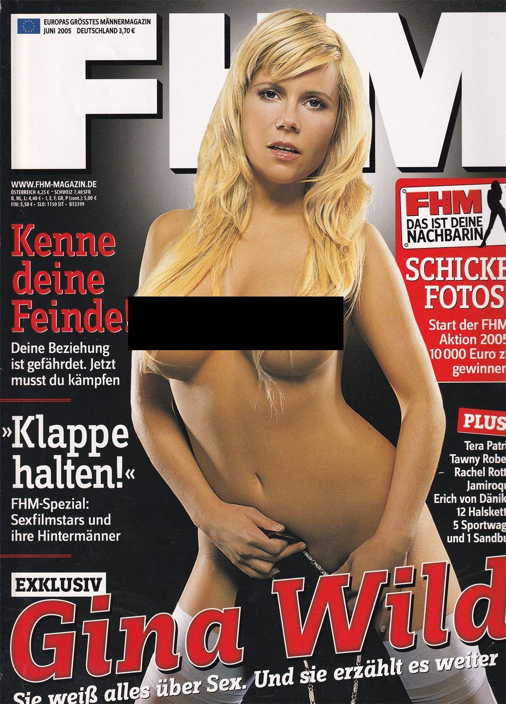 FHM Magazin Deutschland 2005-06 Gina Wild Tera Patrick Tawny Roberts
