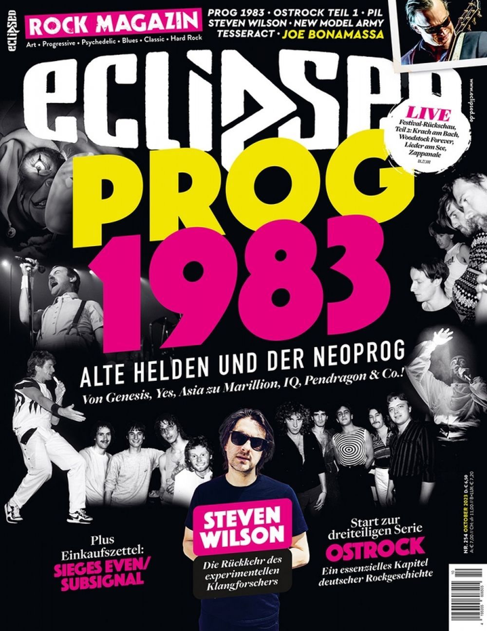Eclipsed Magazin Deutschland 2023 #254 Steven Wilson Sieges Even Trevor Rabin Bonamassa