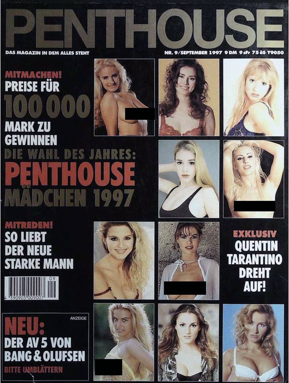 Penthouse Magazin Deutschland 1997-09 Sascha Vini Cheap Trick Claudia Bajmlova