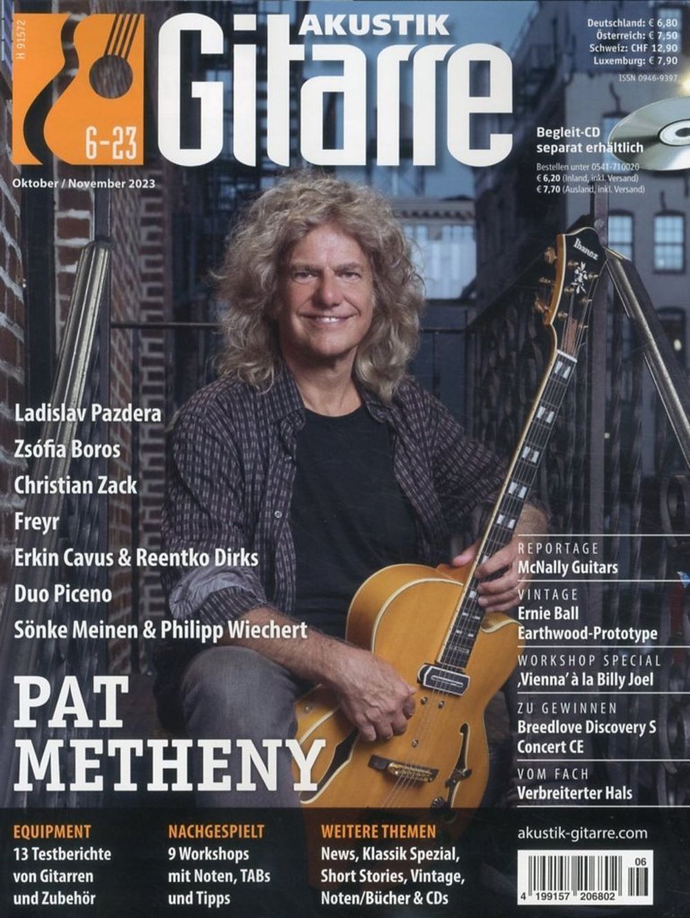Akustik Gitarre Lehti Saksa 2023-06 Pat Metheny Ladislav Pazdera Duo Piceno