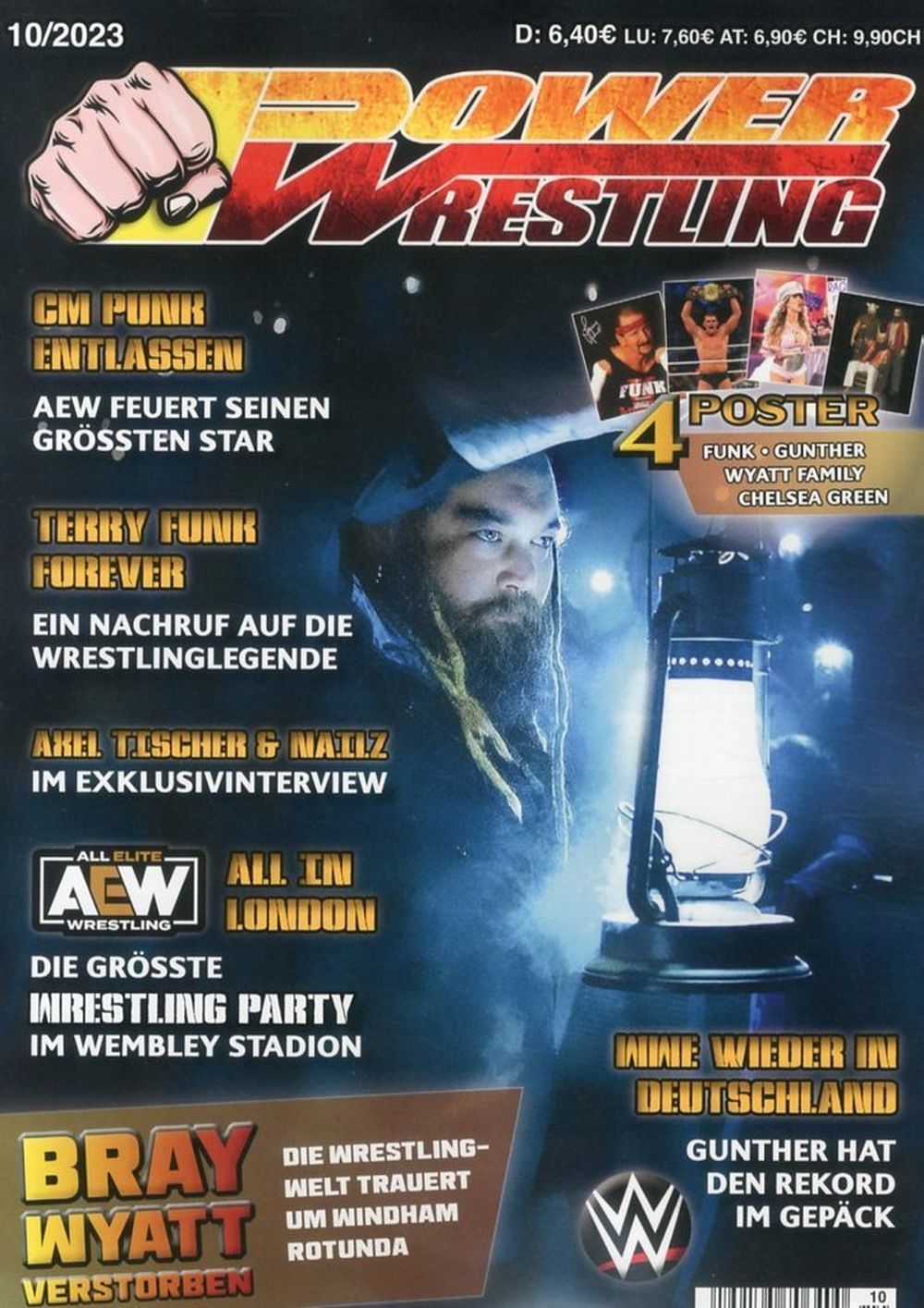 Power Wrestling Magazin Deutschland 2023-10 CM Punk Terry Funk Chelsea Green