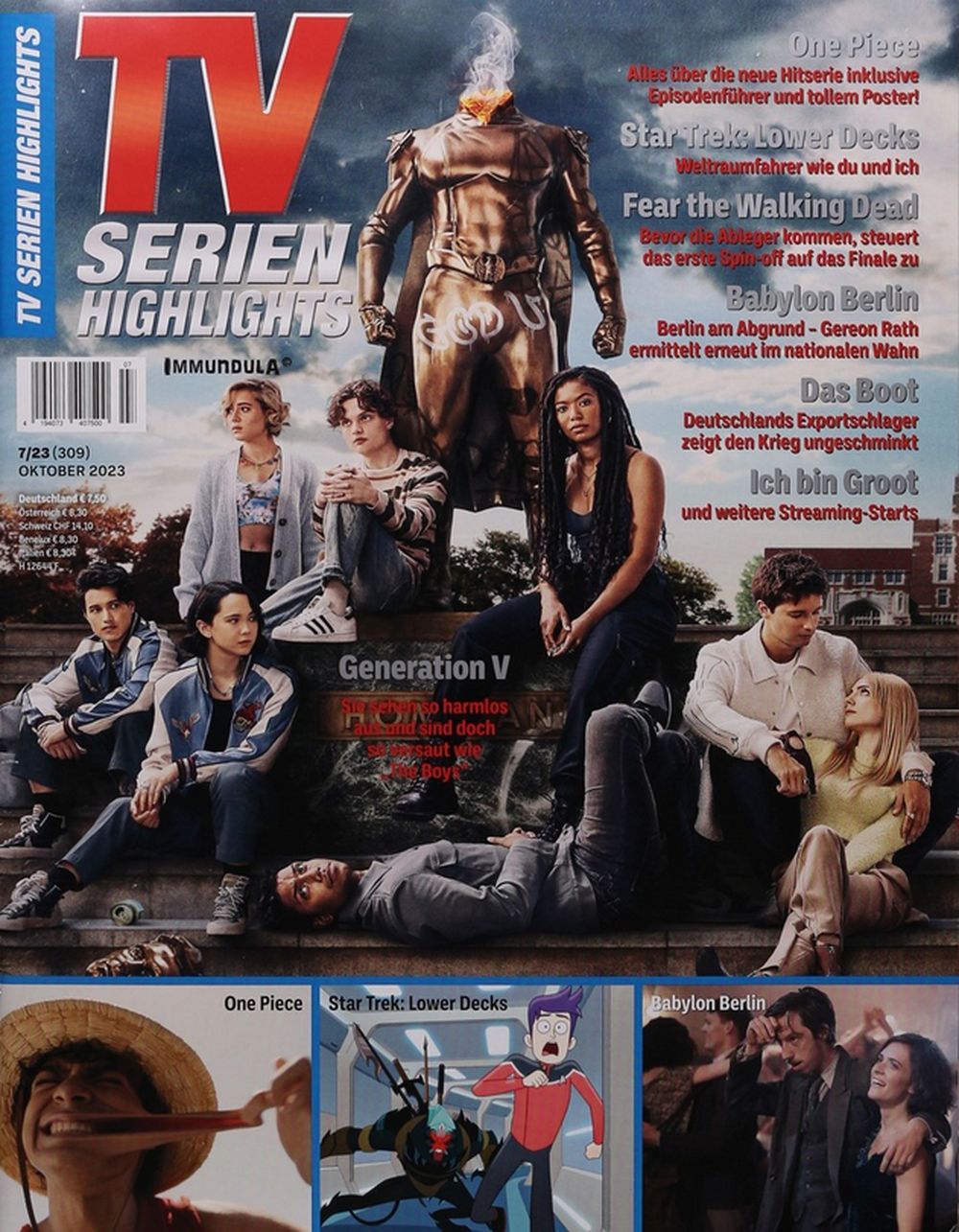 TV Serien Highlights Magasin Tyskland 2023 #309 Originalutgåva