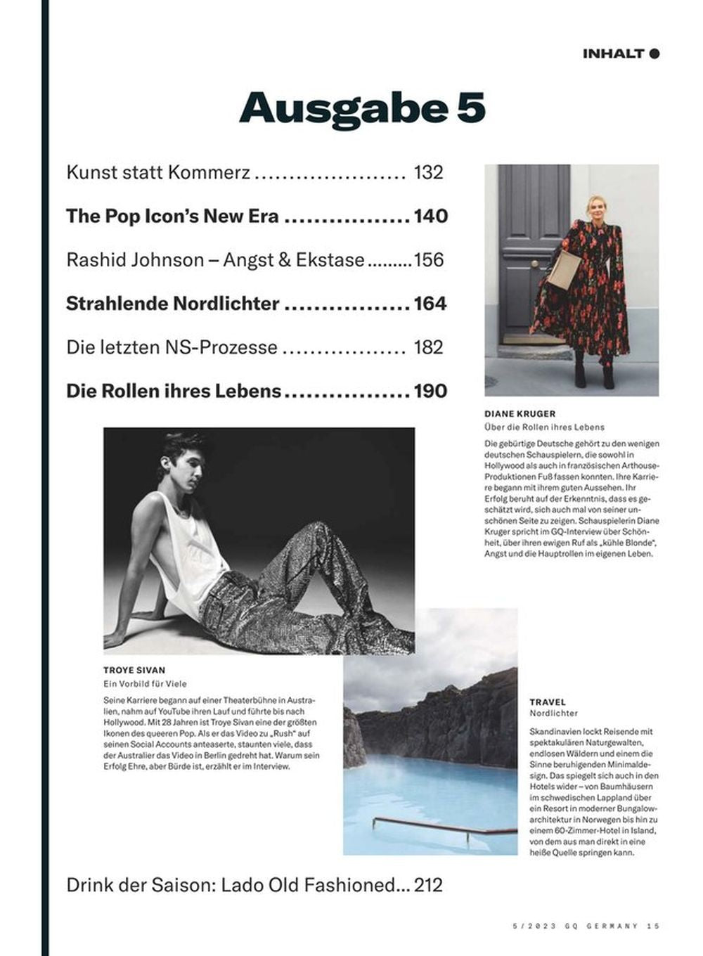 GQ Magazin Deutschland 2023-05 Chris Evans Diane Kruger Troye Sivan