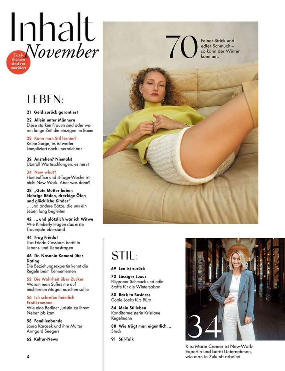 Myself Magazin Deutschland 2023-11 Lou De Laage