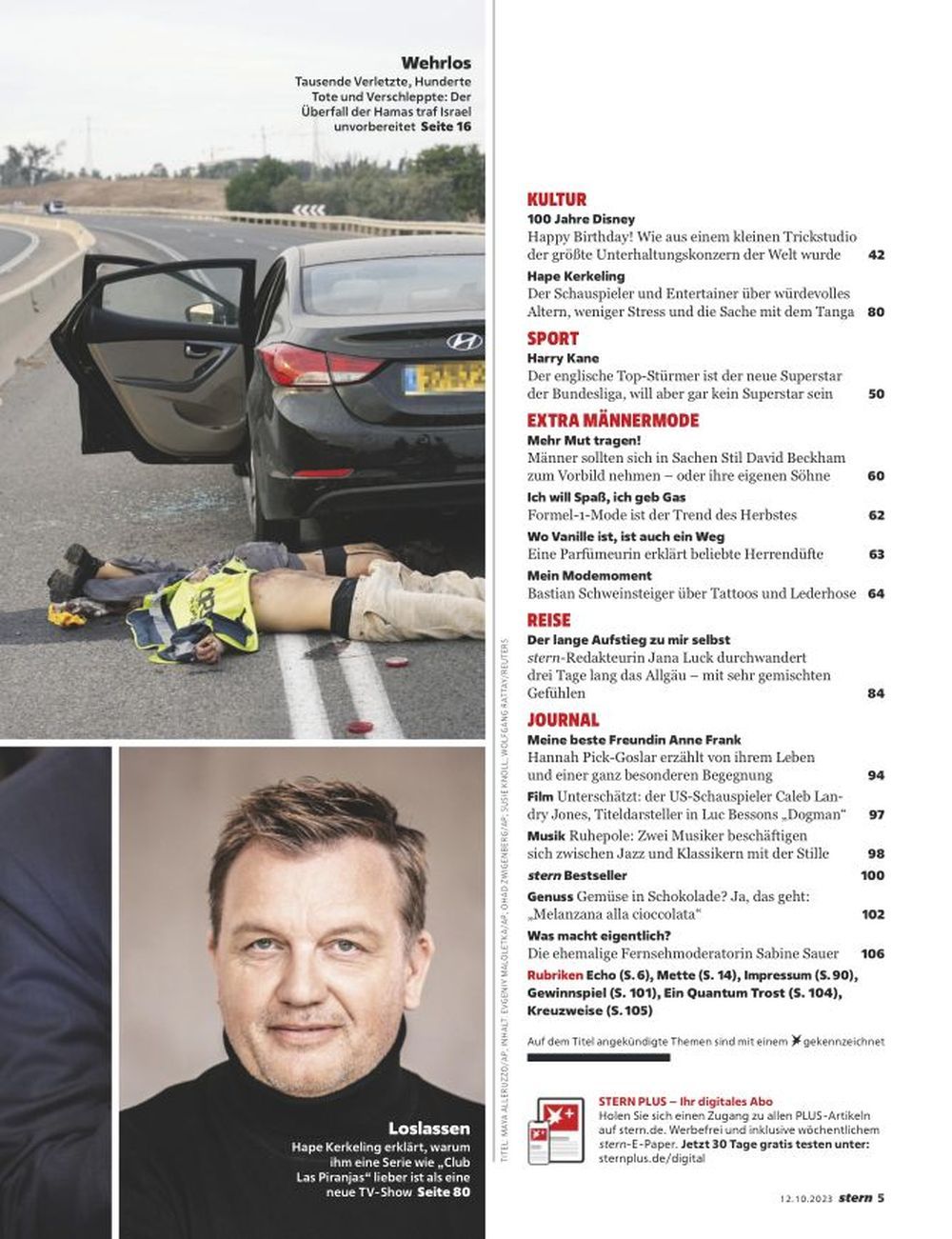 Stern Magazin Deutschland 2023-42 Israel Horror Hamas