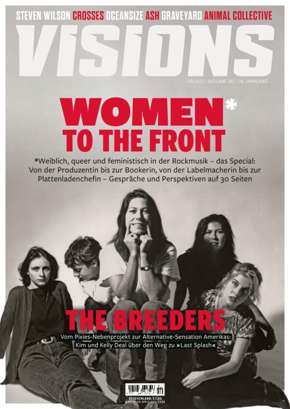 Visions Magasin Tyskland 2023 #367 The Breeders Oceansize Steven Wilson Originalutgåva