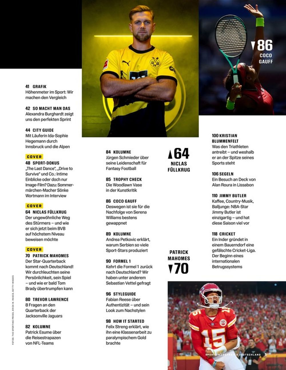 Sports Illustrated Magazin Deutschland 2023-05 Michael Jordan Patrick Mahomes