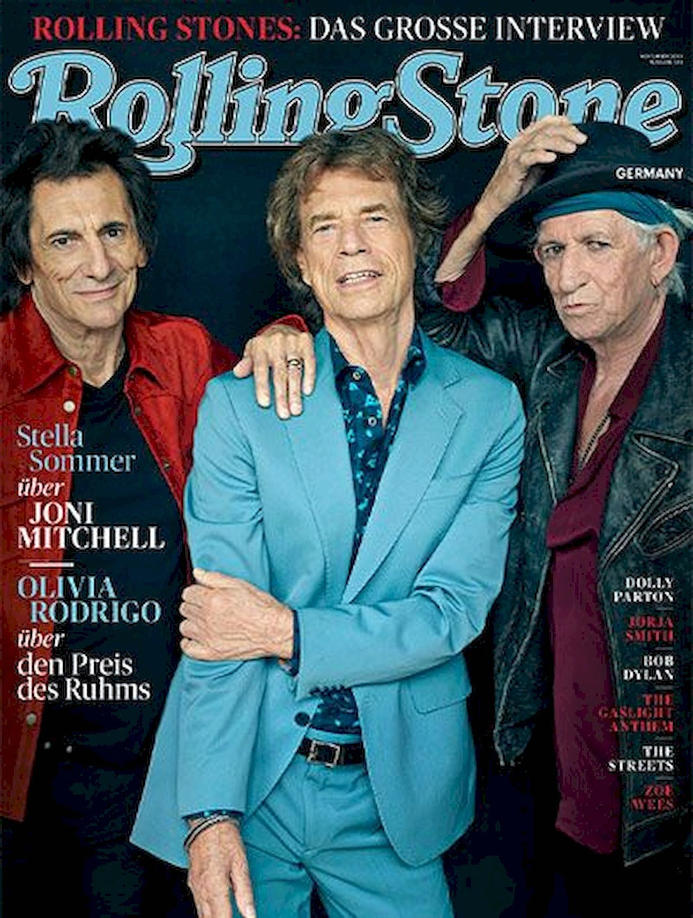 Rolling Stone Tijdschrift Duitsland 2023-11 Mick Jagger Joni Mitchell Olivia Rodrigo