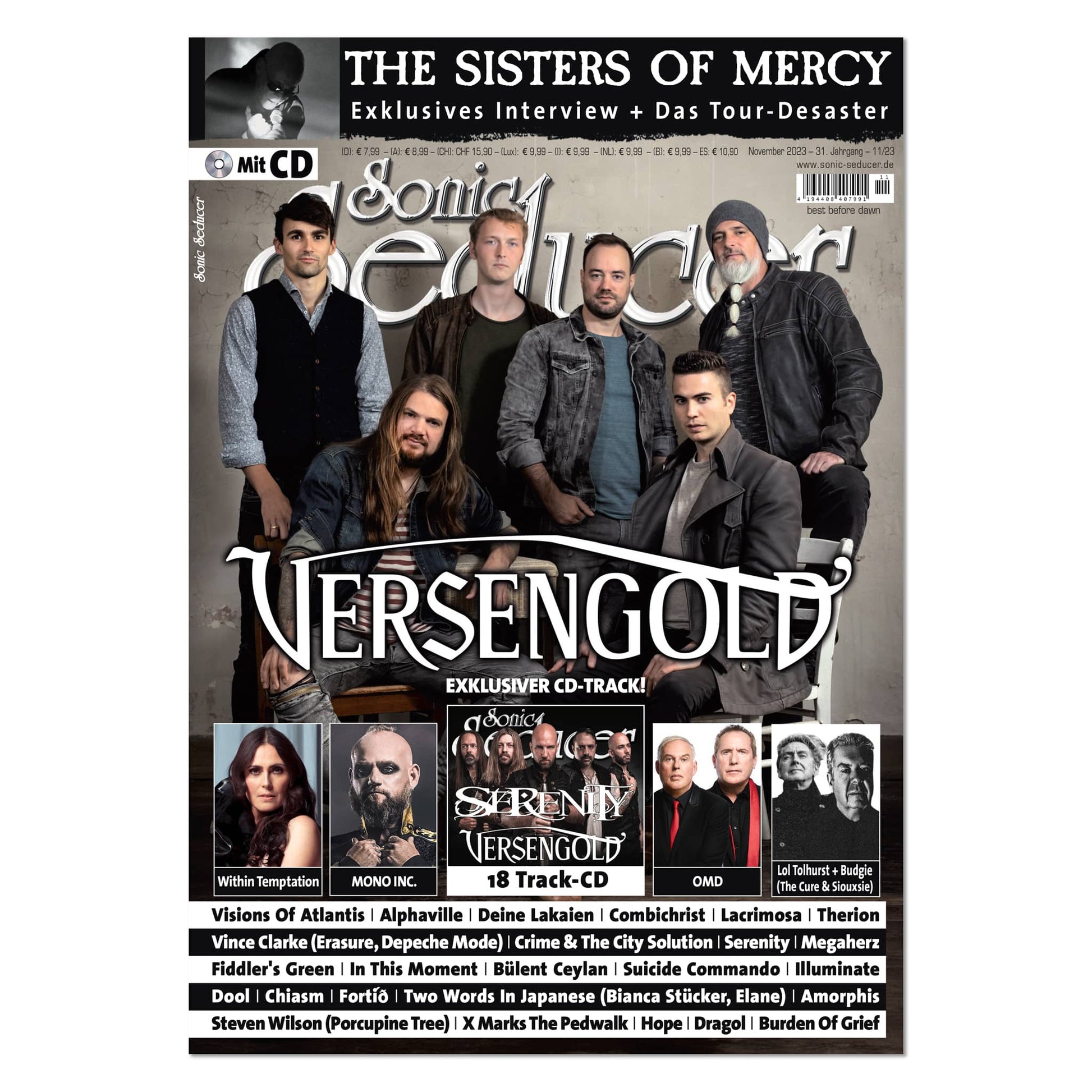 Sonic Seducer Magazin Deutschland 2023-11 Versengold Sister Of Mercy Mono Inc. OMD