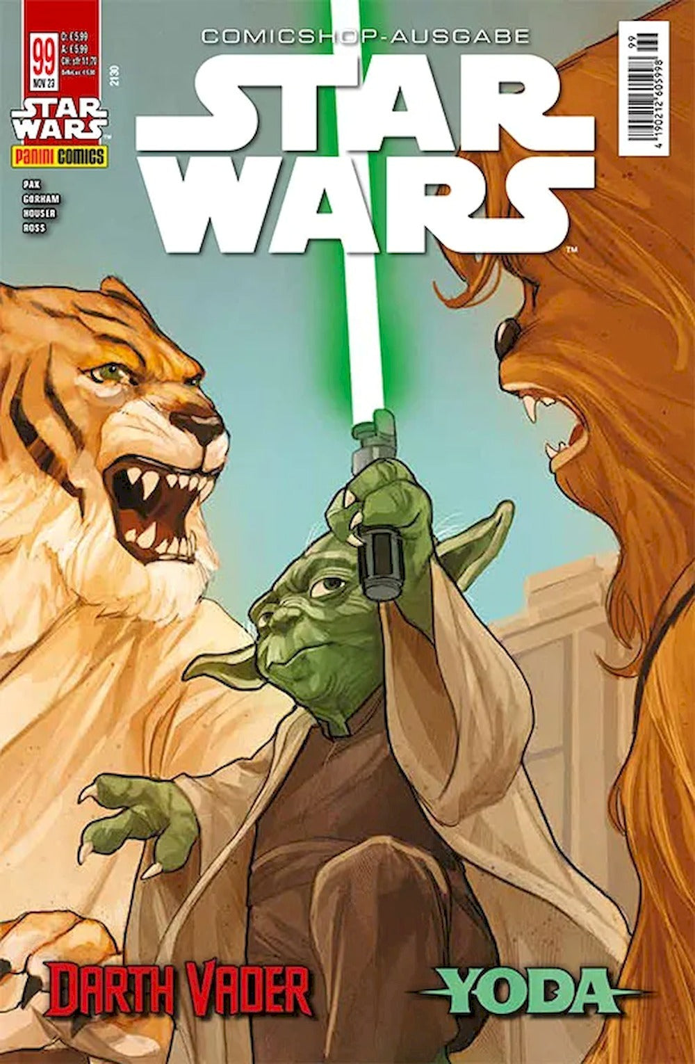 Star Wars Comic Alemania 2023 #99 Yoda Darth Vader Comicshop Edición original