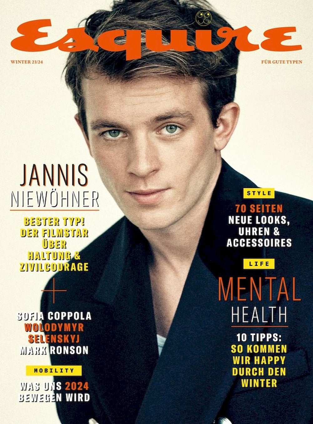 Esquire Magazine Allemagne 2023-04 Jannis Niewöhner Édition originale