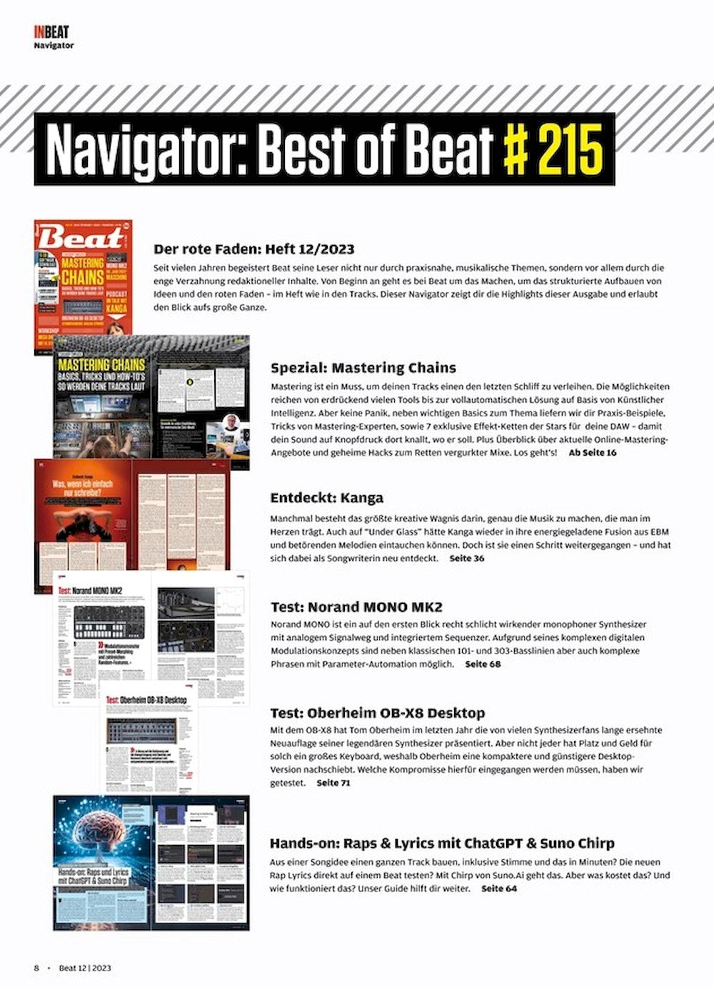 Beat Magazin Deutschland 2023-12 Kanga