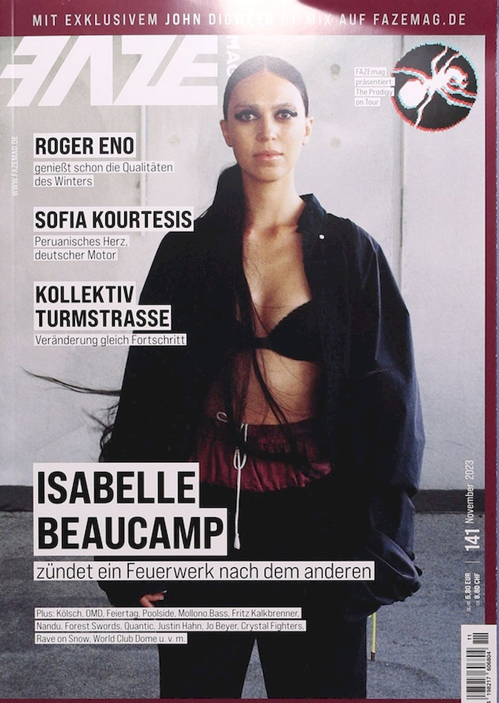 Faze Tijdschrift Duitsland 2023 #141 Isabelle Beaucamp Roger Eno Sofia Kourtesis Originele uitgave