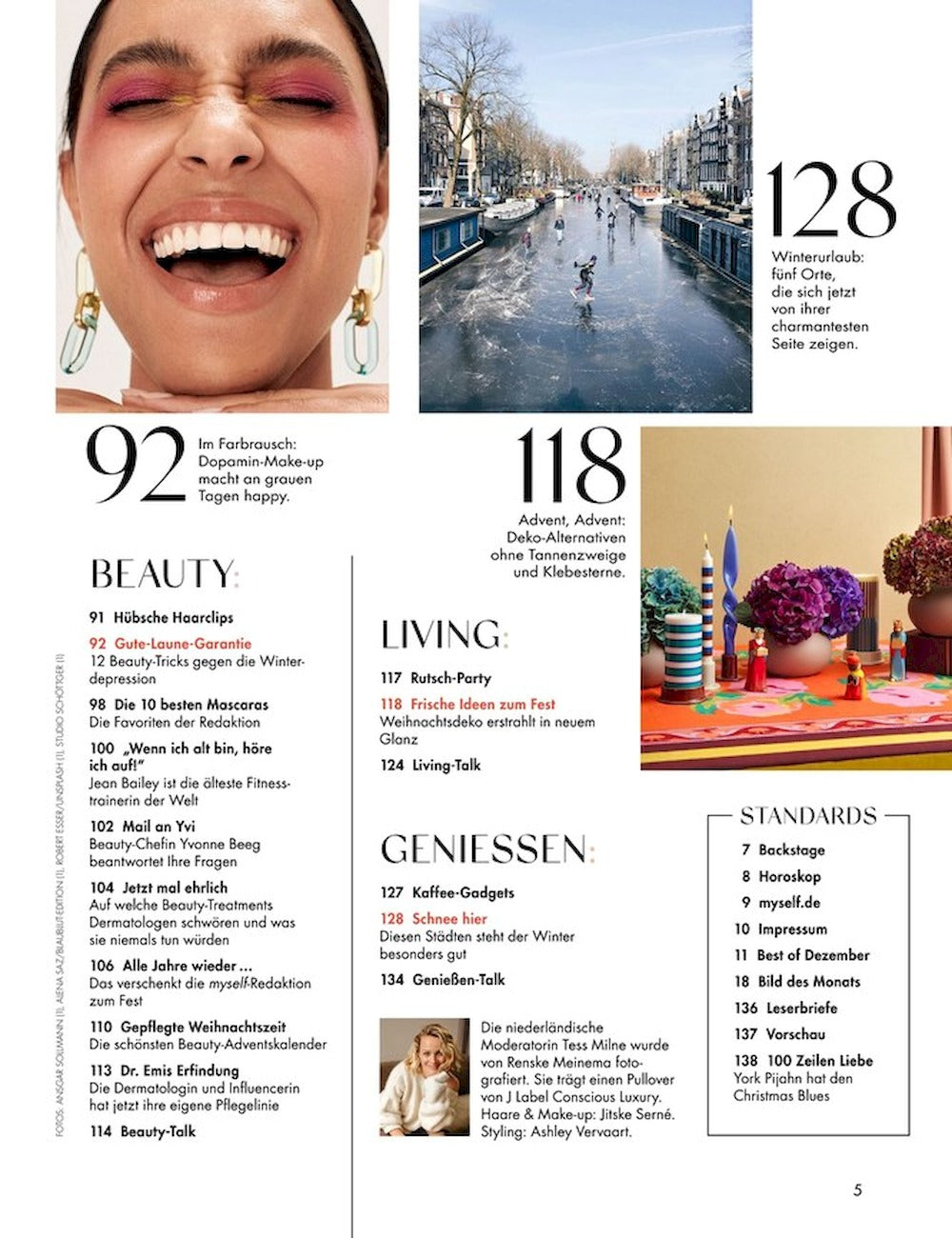 Myself Magazin Deutschland 2023-12 Tess Milne