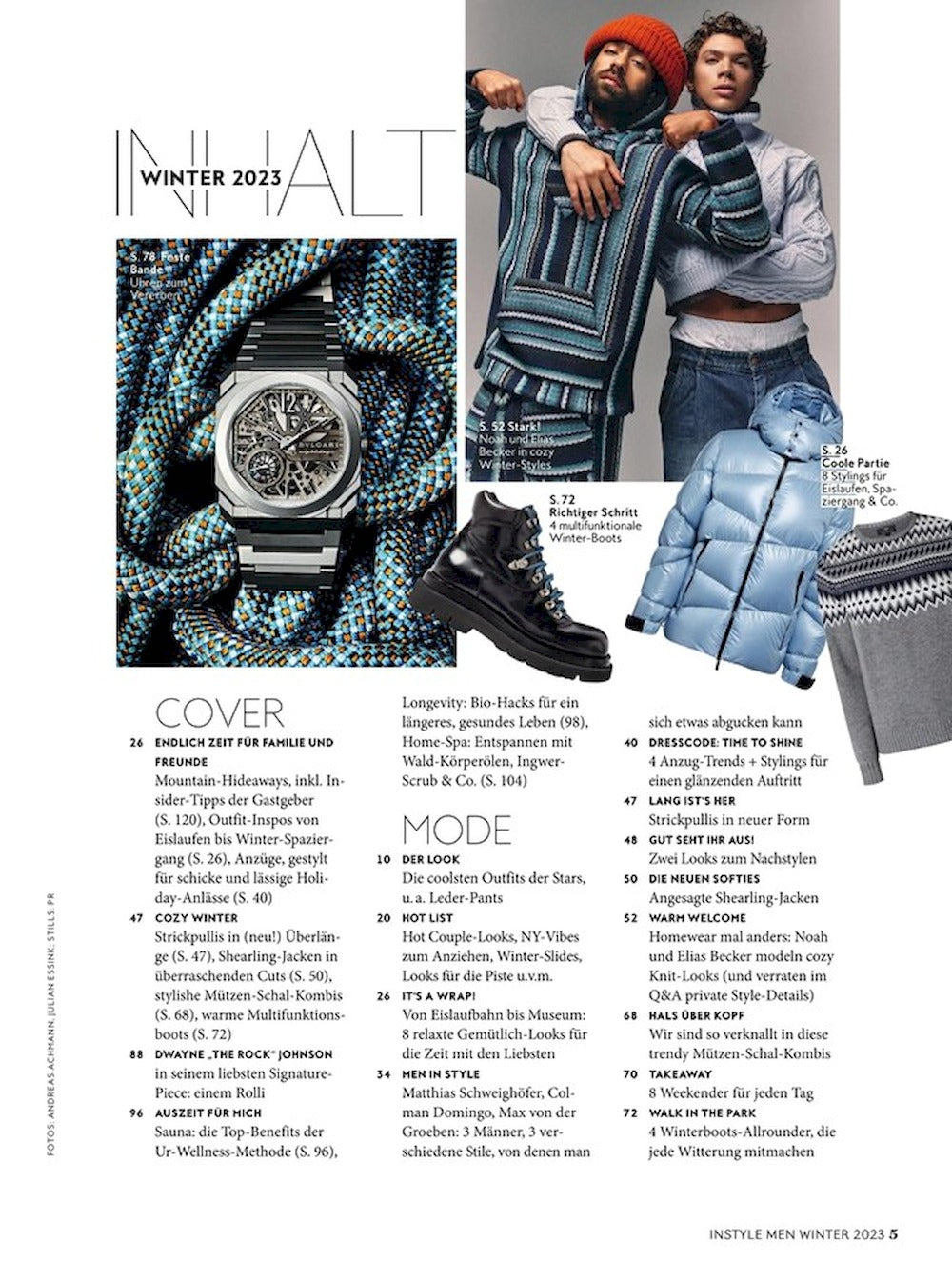 InStyle Men Magazin Deutschland 2023-04 Dwayne Johnson