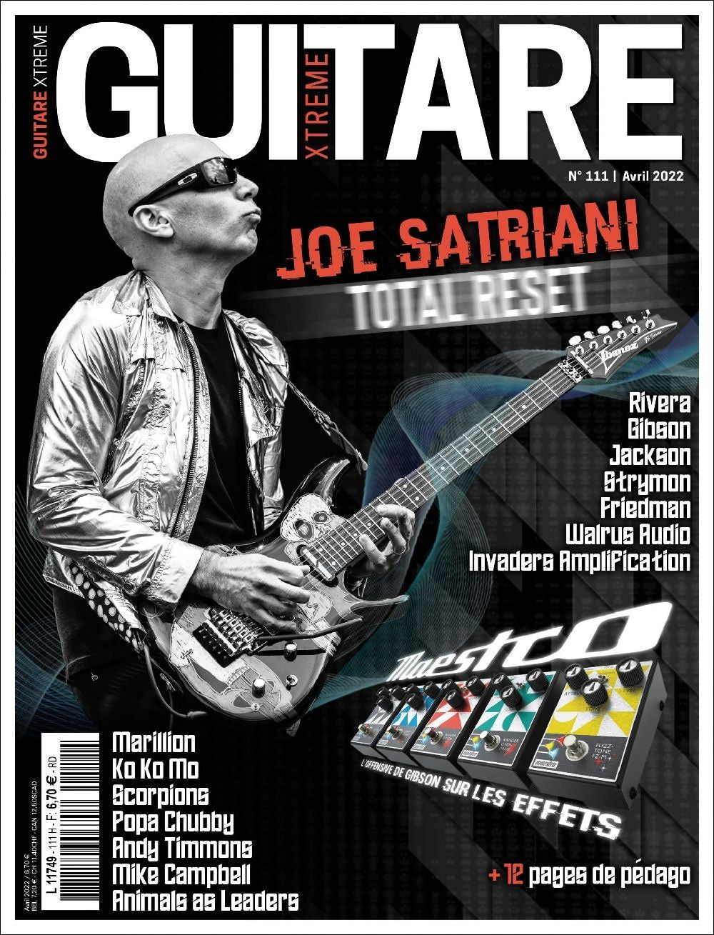 Guitare Xtreme Magasin Frankrig 2022 #111 Joe Satriani Marillion Ko Ko Mo Originaludgave