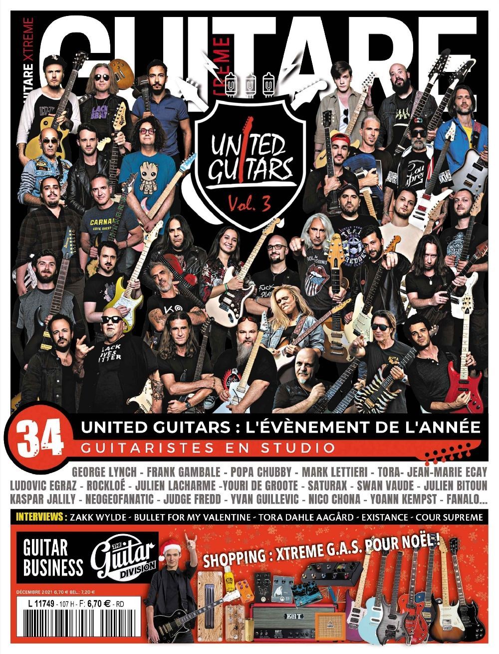 Guitare Xtreme Magasin Frankrig 2021 #107 Tora Dahle Aargard Judge Fredd Matt Tuck Originaludgave