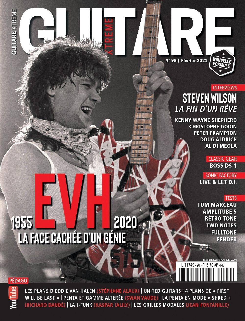 Guitare Xtreme Rivista Francia 2021 #98 Steven Wilson Peter Frampton Al Di Meola Edizione originale