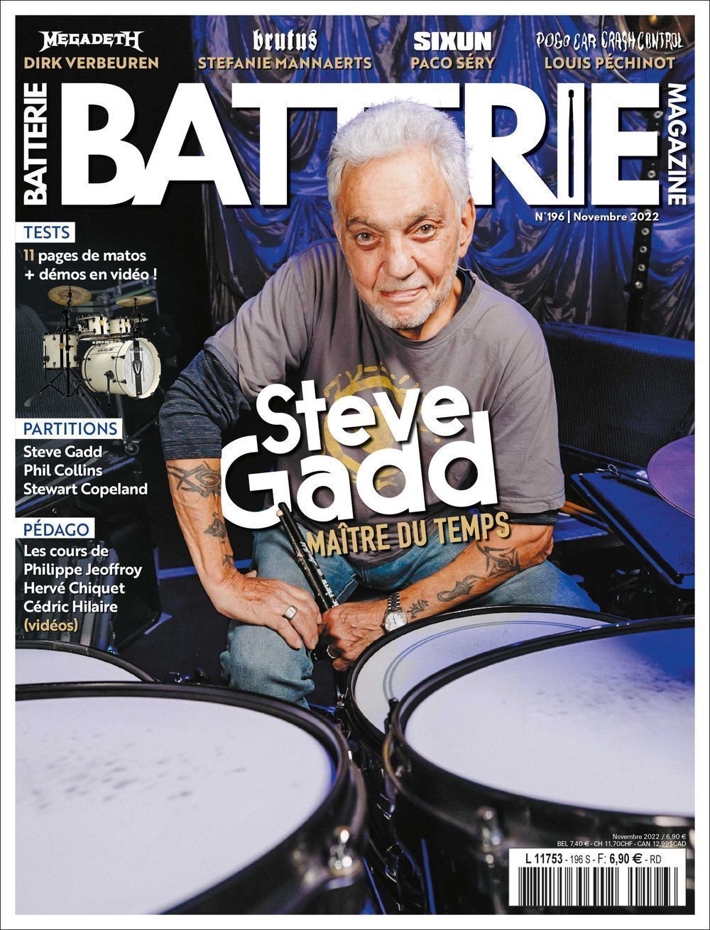 Batterie Magasin Frankrig 2022 #196 Steve Gadd Stefanie Mannaerts Paco Sery Originaludgave