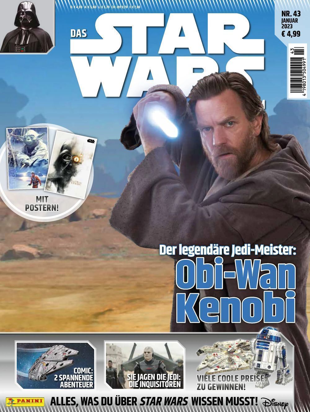 Star Wars Universum Magazine Germany 2022 #43 Obi-Wan Kenobi Original Print Issue + Free Gift