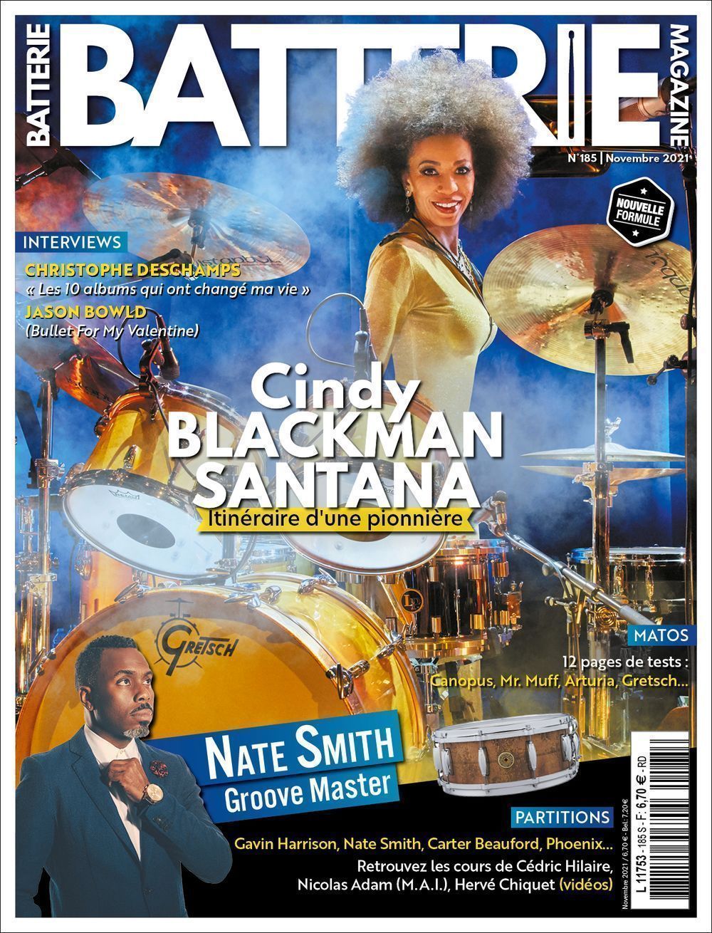 Batterie Magasin Frankrig 2021 #185 Cindy Blackman Jason Bowld Nate Smith Originaludgave