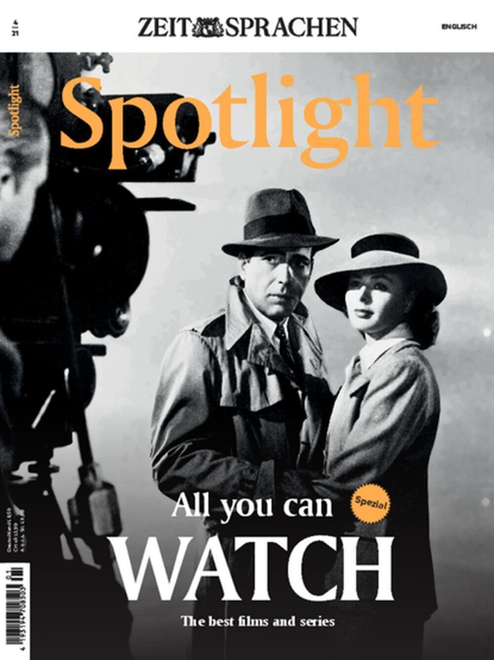 Spotlight Magasin Tyskland 2021-04 Humphrey Bogart Ingrid Bergman Originaludgave