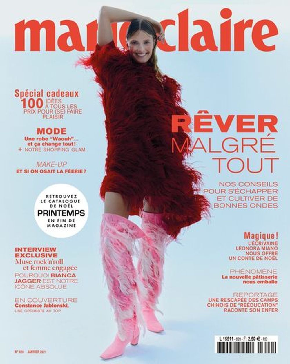 Marie Claire Magasin Frankrig 2021 #820 Constance Jablonski Originaludgave