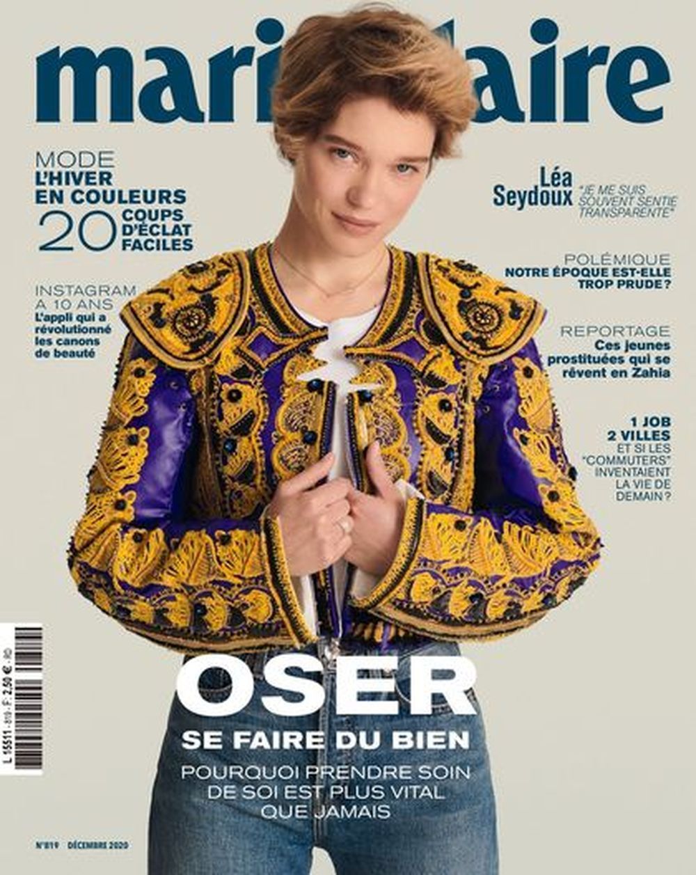 Marie Claire Tijdschrift Frankrijk 2020 #819 Lea Seydoux Originele uitgave