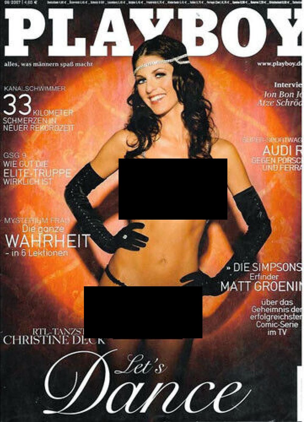 Playboy Magazin Deutschland 2007-08 Christine Deck
