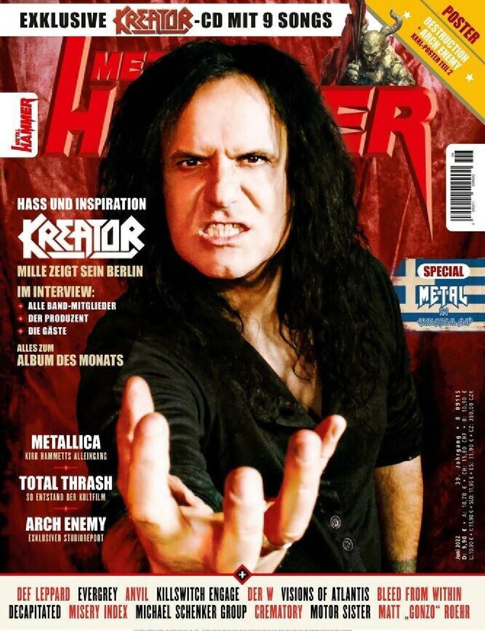 Metal Hammer Magazin Deutschland 2022-06 Kreator Metallica Arch Enemy
