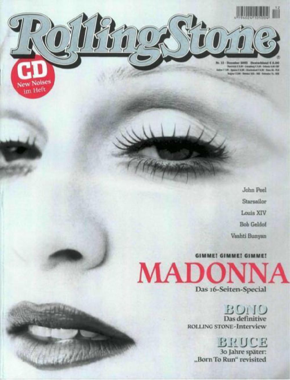 Rolling Stone Magazine Germany 2005-12 – Madonna – Original Print Issue