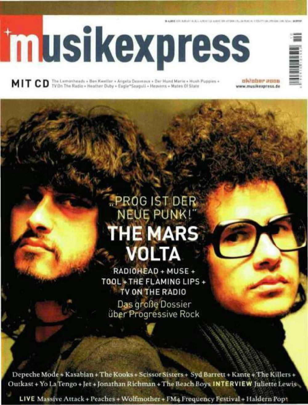 Musikexpress Magazin Deutschland 2006-10 The Mars Volta Radiohead Muse