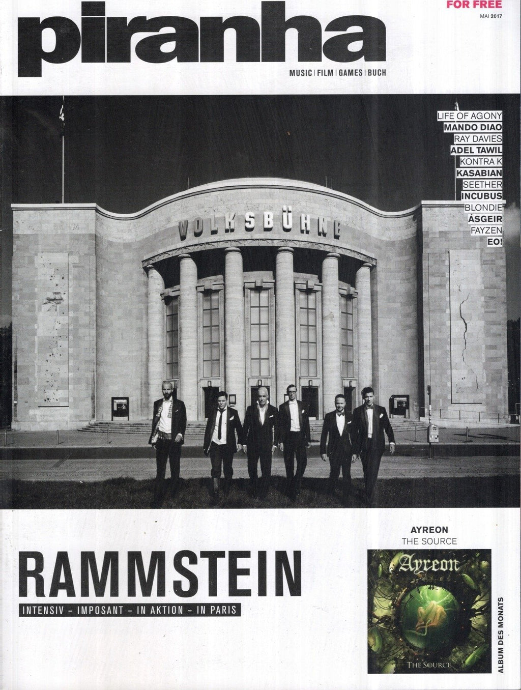 Piranha Magazine Allemagne 2017-05 Rammstein