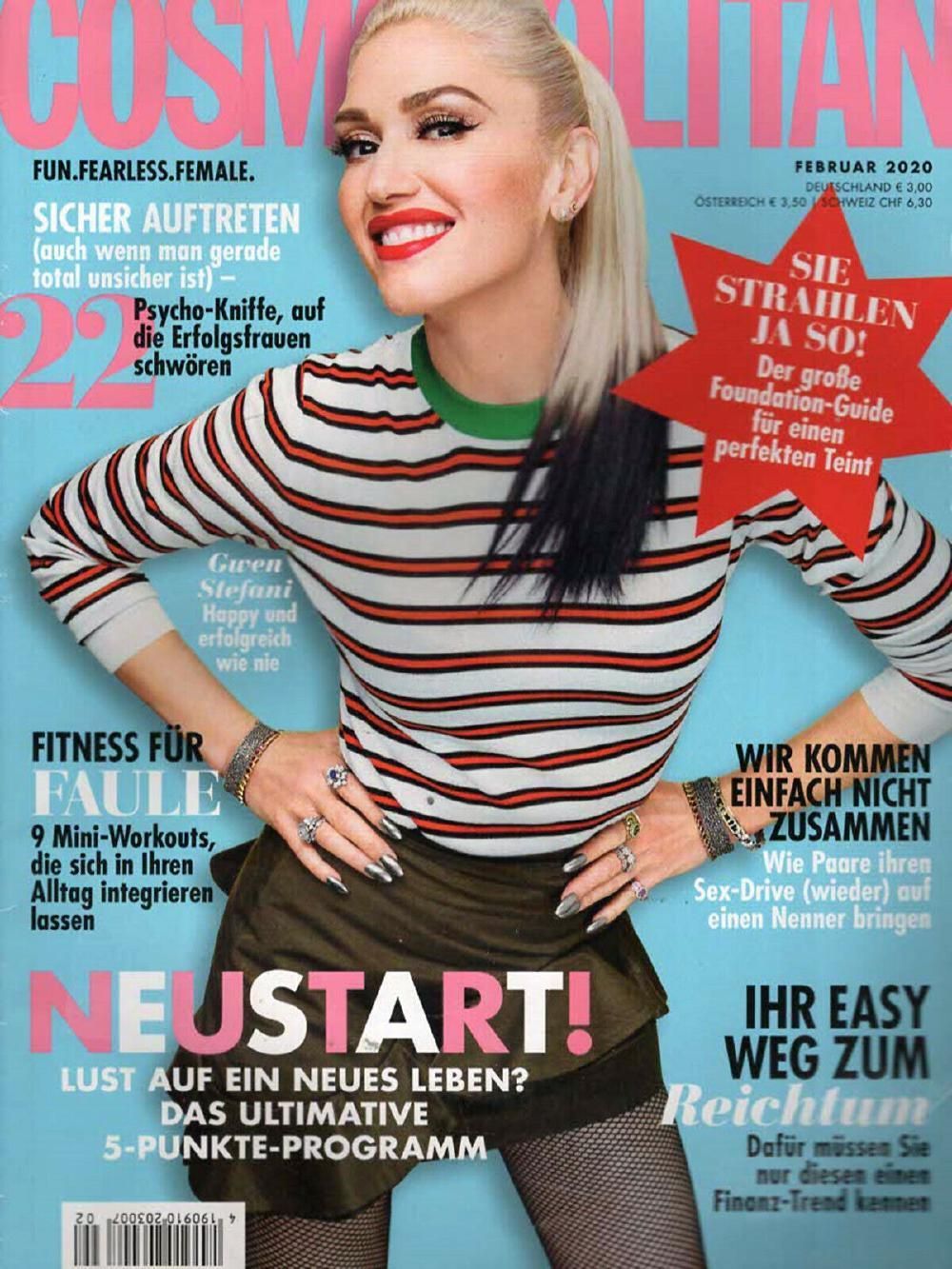 Cosmopolitan Magazin Deutschland 2020-02 Gwen Stefani