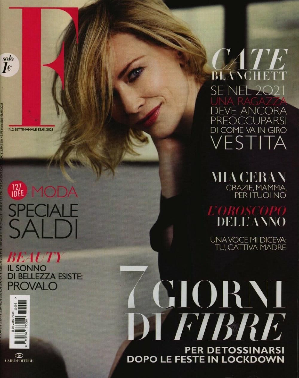 F Lehti Italia 2021-02 – Cate Blanchett – Alkuperäinen painos