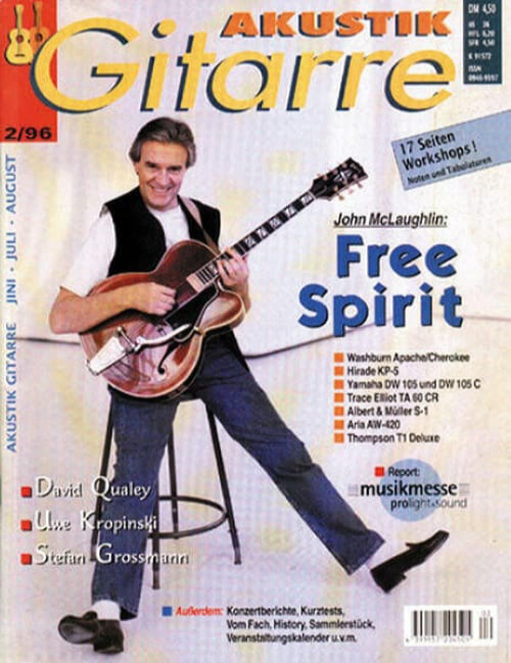 Akustik Gitarre Magazin Deutschland 1996-02 John McLaughlin
