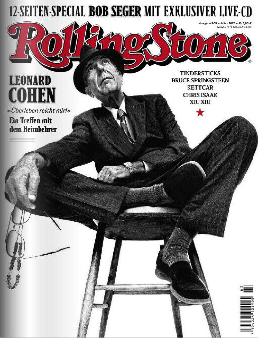 Rolling Stone Magazin Deutschland 2012 #209 Leonard Cohen Tindersticks