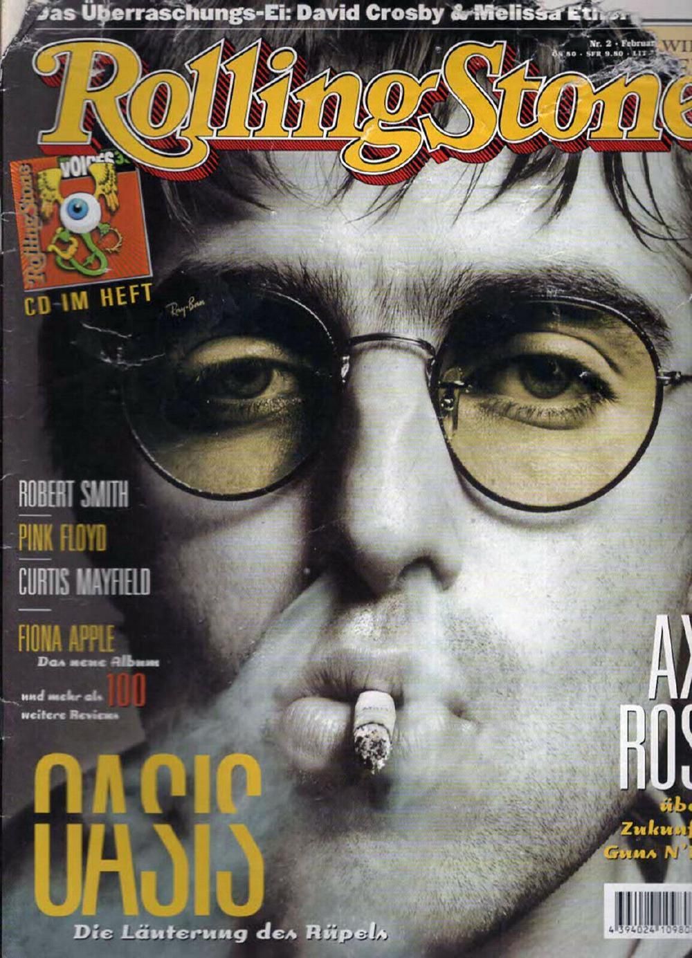 Rolling Stone Magazin Deutschland 2000-02 Oasis Axl Rose Robert Smith