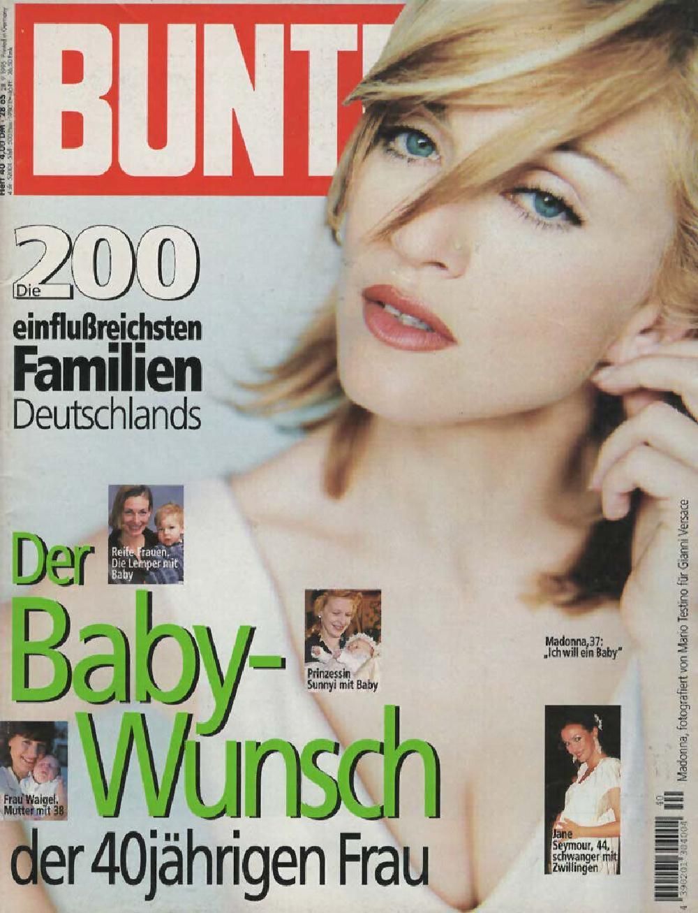 Bunte Magazin Deutschland 1994-45 Madonna
