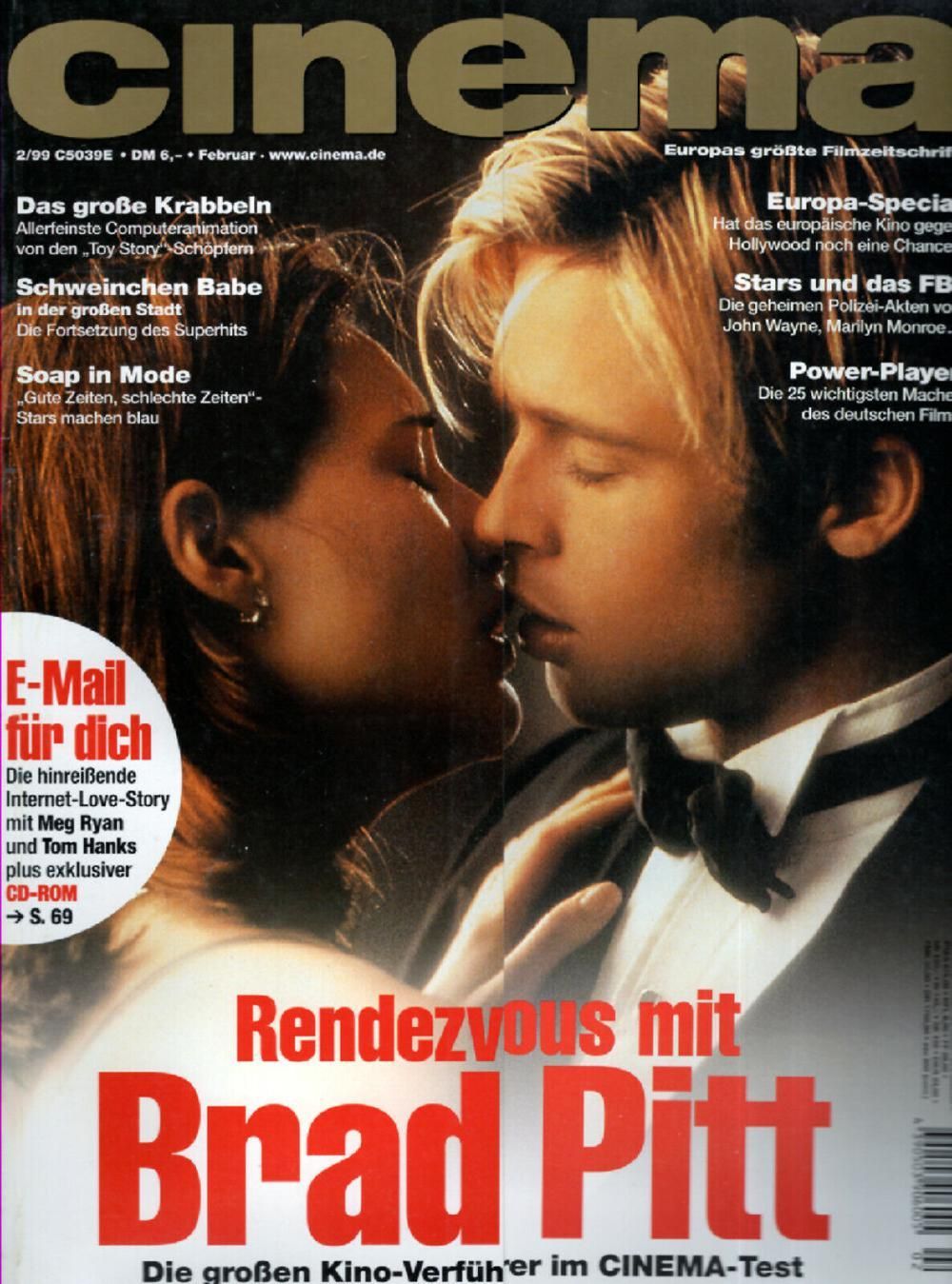 Cinema Magazin Deutschland 1999-02 Brad Pitt