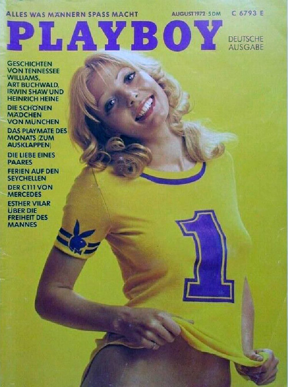 Playboy Magazin Deutschland 1972-08 Gaby Heier