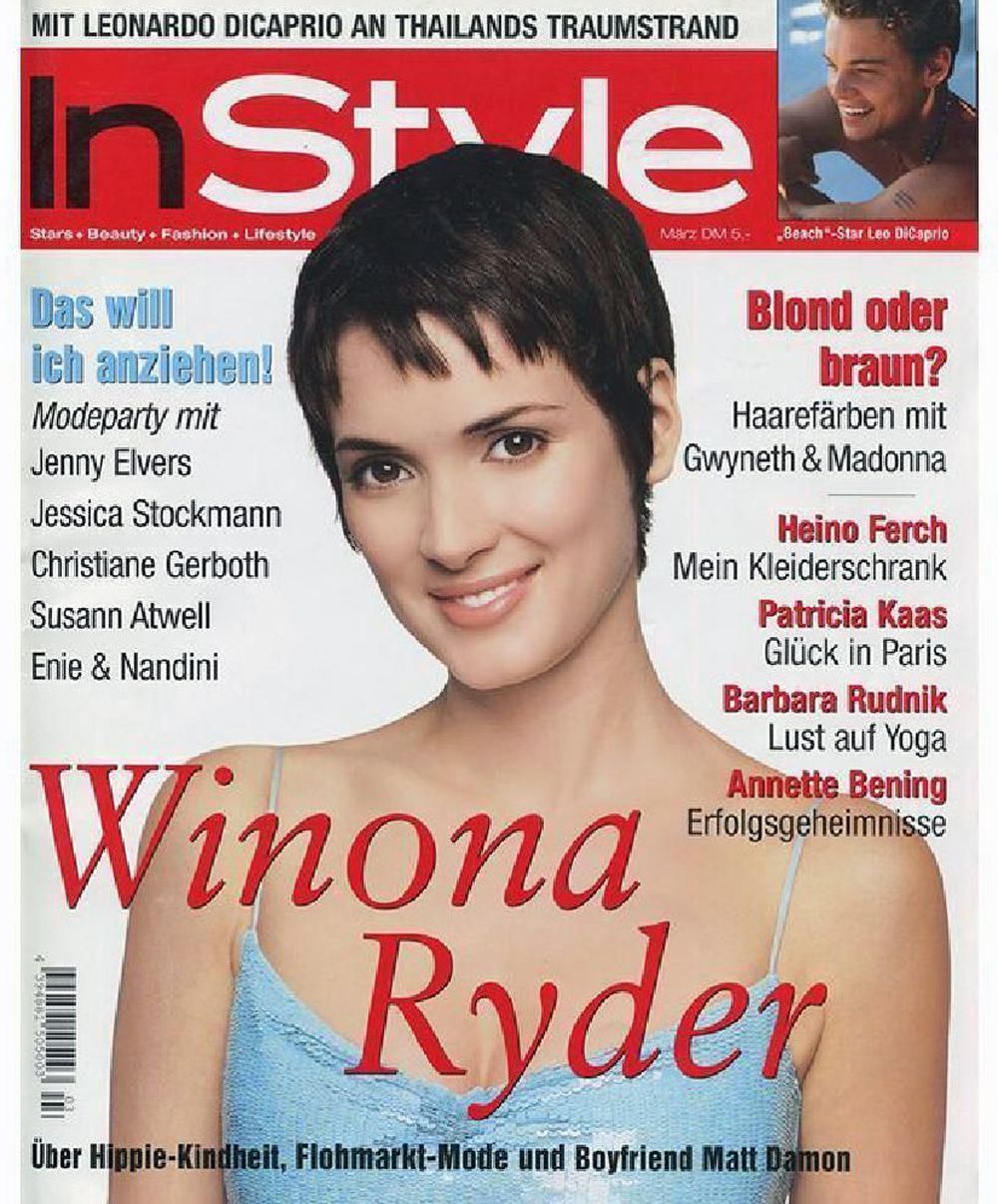 InStyle Magasin Tyskland 2000-03 Winona Ryder Originalutgåva