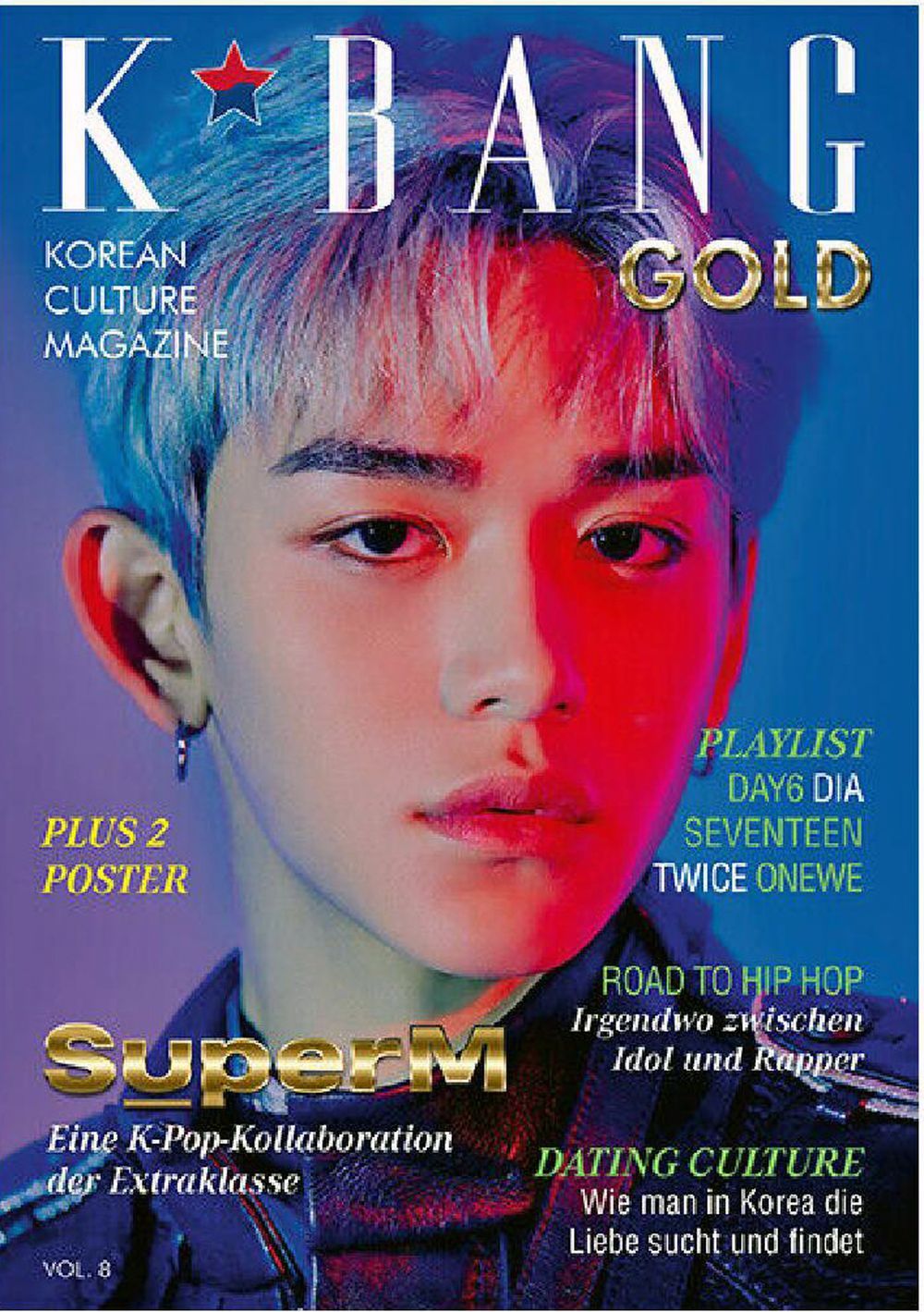 K*Bang Gold Magasin Tyskland 2017 #8 SuperM Korea Pop Originaludgave