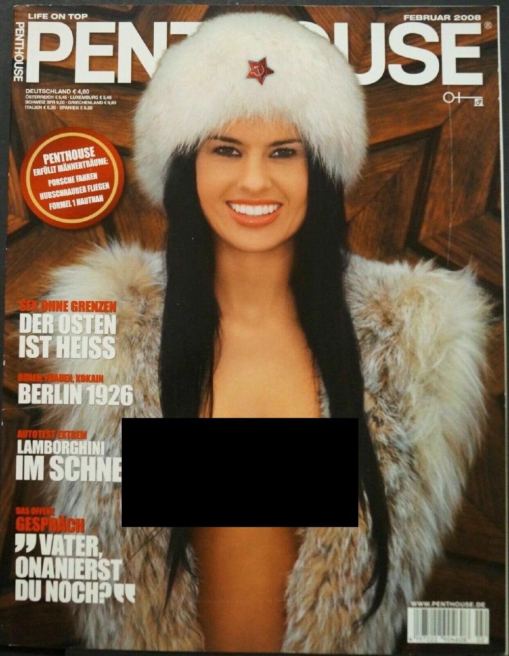 Penthouse Tijdschrift Duitsland 2008-02 Manika Vesela Sahra Jana Originele uitgave