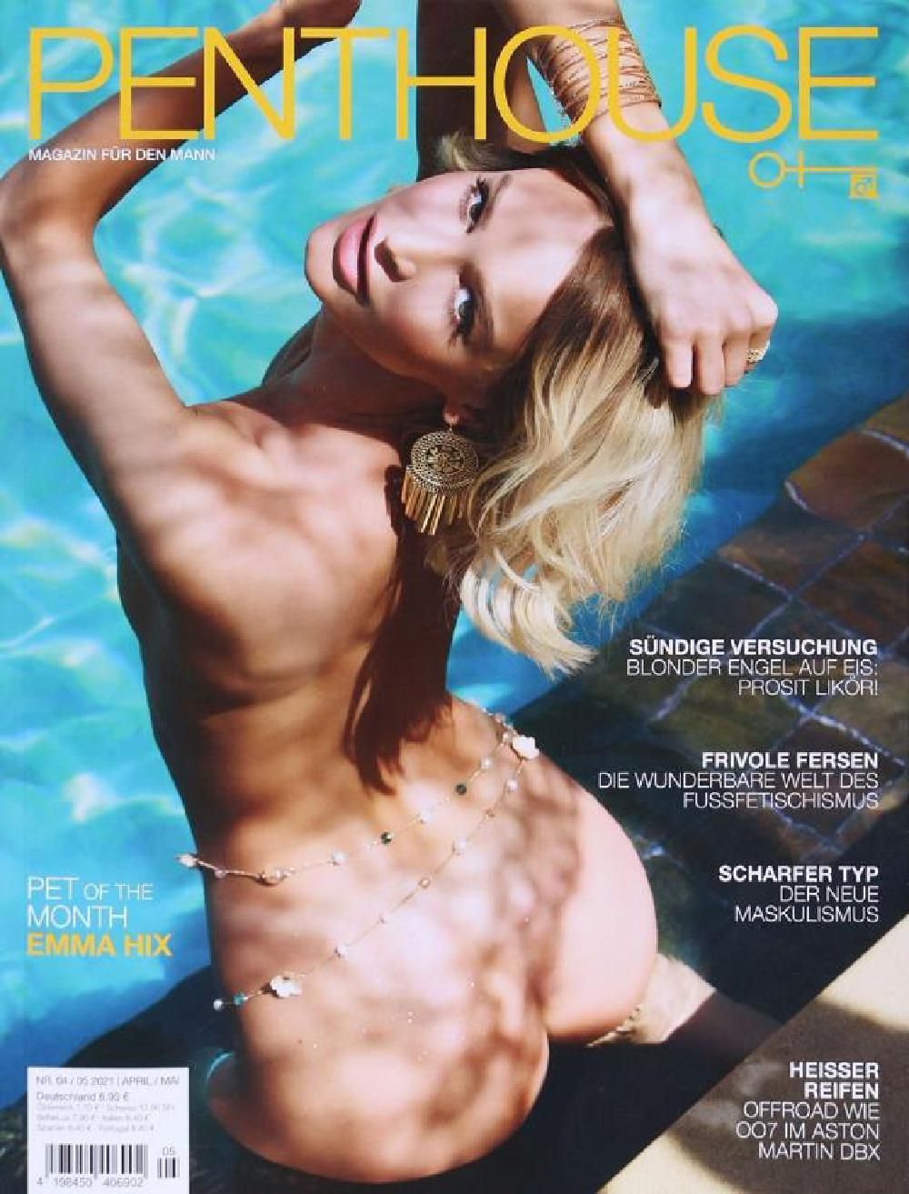 Penthouse Revista Alemanha 2021-04+05 Emma Hix Edição original