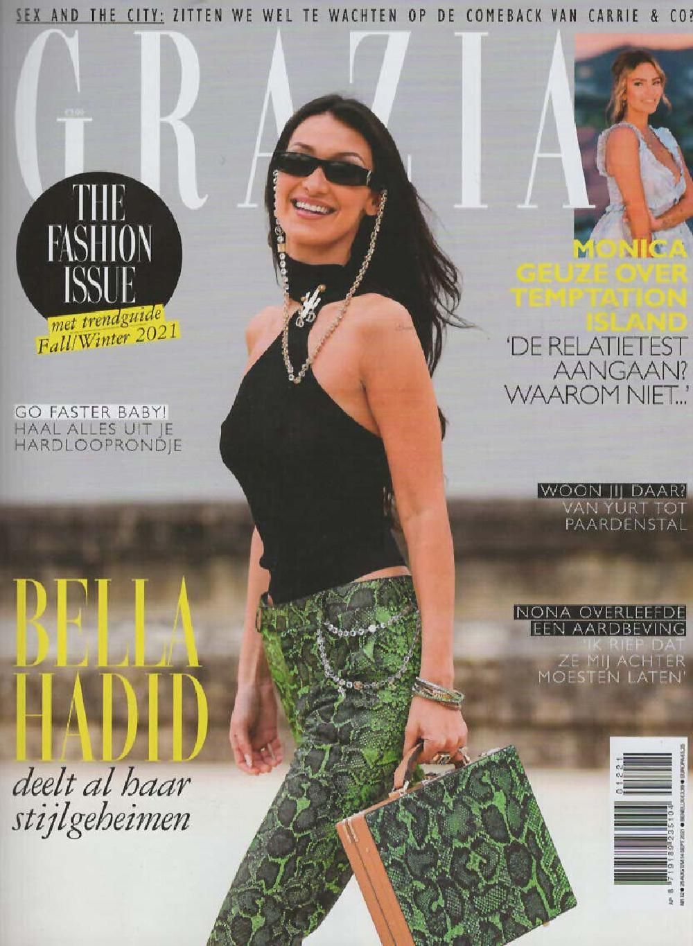 Grazia Magazin Niederlande 2021-12 Bella Hadid