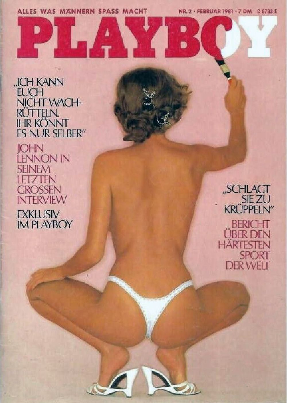 Playboy Magazin Deutschland 1981-02 Playmate Barbara Flommersfeld